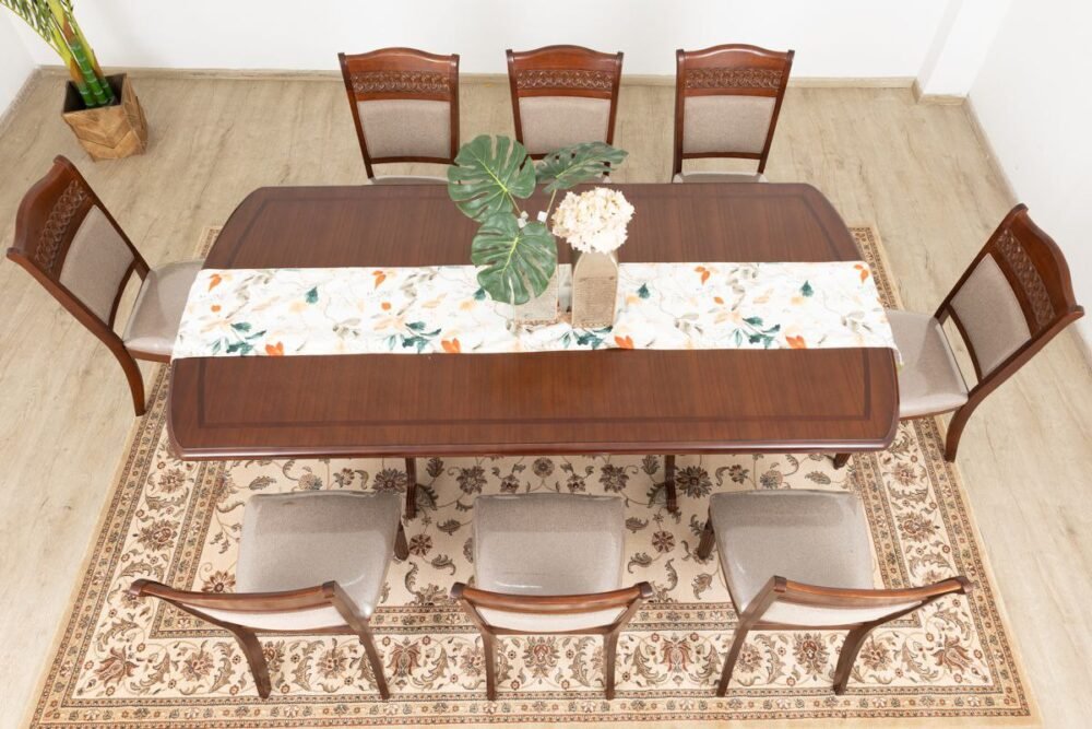 MARJORIE Dining Table + 8 Chairs