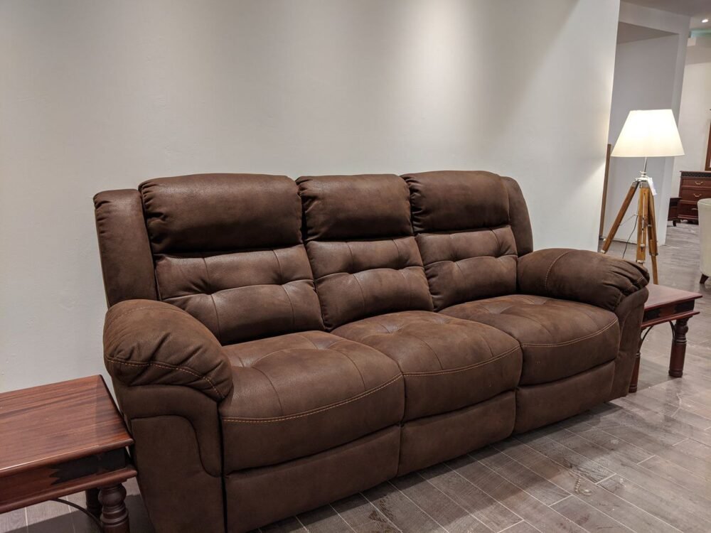 Hudson 7 Seater Recliner in Brown