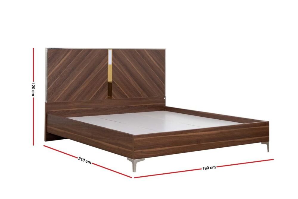 KRISTALIA KING PACKAGE – King Bed + 2 Nightstands + Dresser Mirror