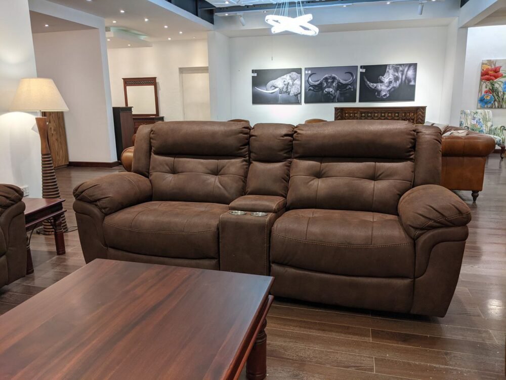 Hudson 7 Seater Recliner in Brown