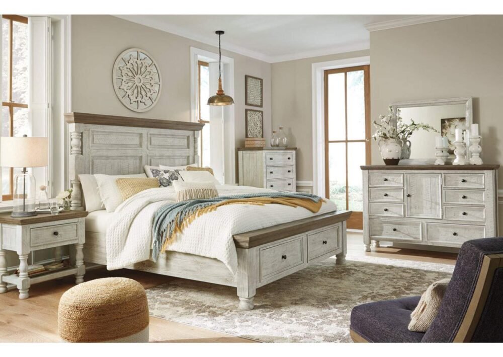 Havalance King Poster Bed with 2 Storage Drawers