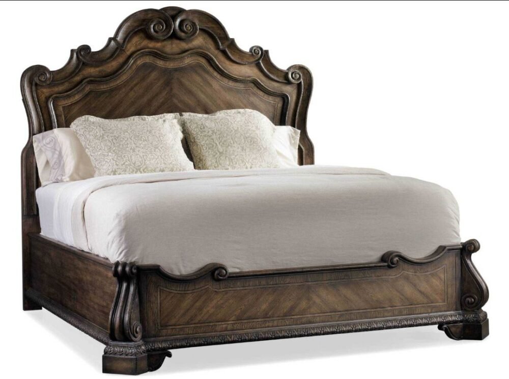 Hooker Furniture Rhapsody Rustic Walnut King Size Panel Bed