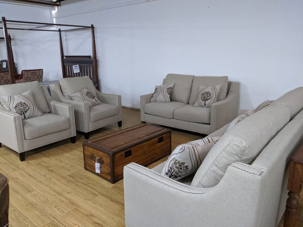 Beverly 7 Seater Sofa in Beige