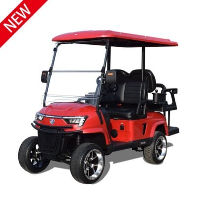 4 seater golf cart E2C red