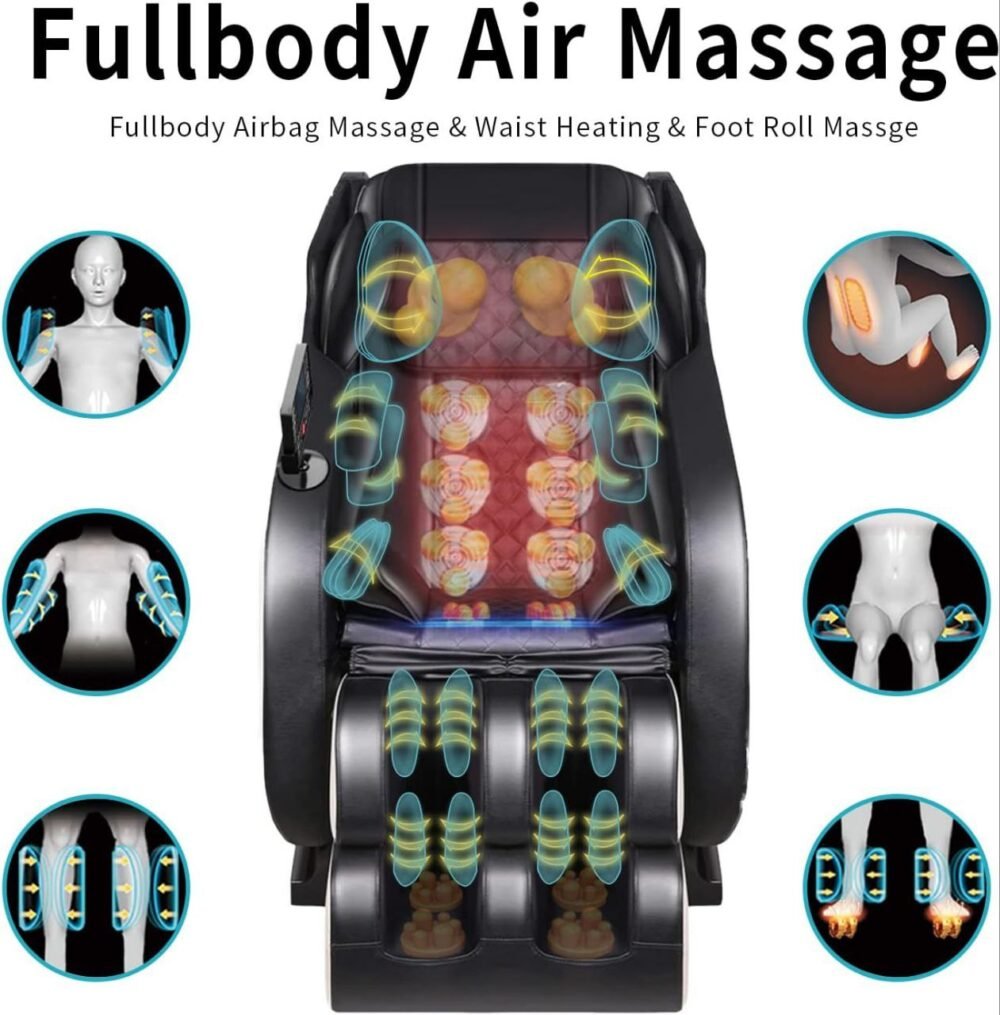 AOVOJKM Zero Gravity Massage Chair with Bluetooth and Air Massage