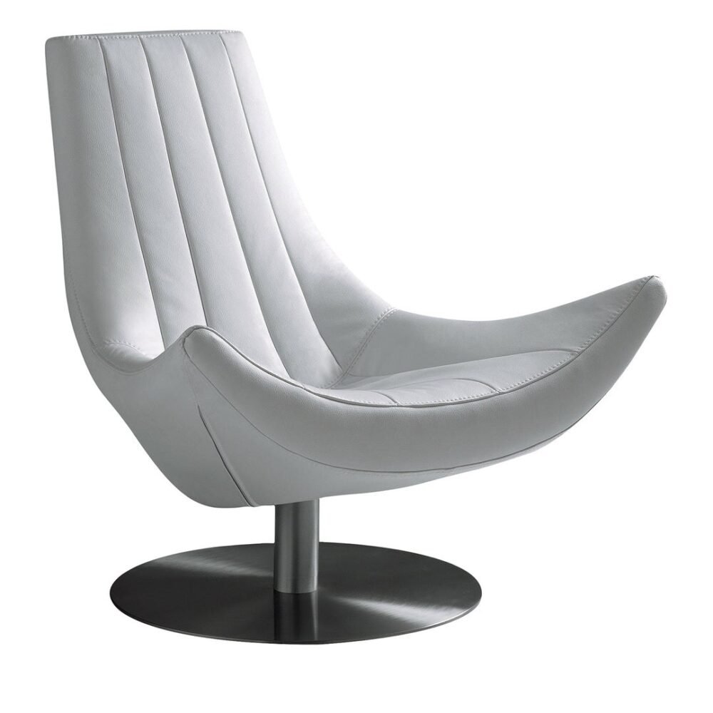 IBIZA WHITE SWIVEL ARMCHAIR