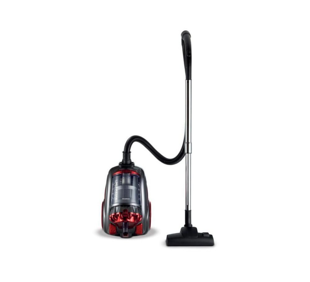 Kenwood VBP80.000RG Dry Bagless Vacuum Cleaner, 3.5L - Black & Red