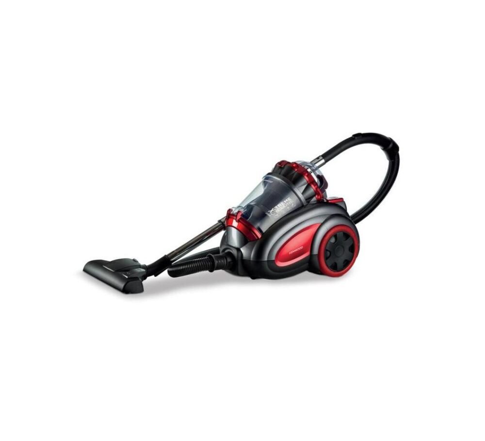 Kenwood VBP80.000RG Dry Bagless Vacuum Cleaner, 3.5L - Black & Red